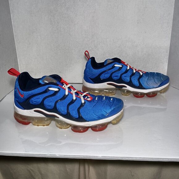 Nike Shoes Mens Size 11.5 Air Vapormax Plus Racer Blue University Red CJ0553-400 main image 5